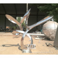 Popular Designs Mirror Polished Modern Outdoor Stainless Steel Sculpture